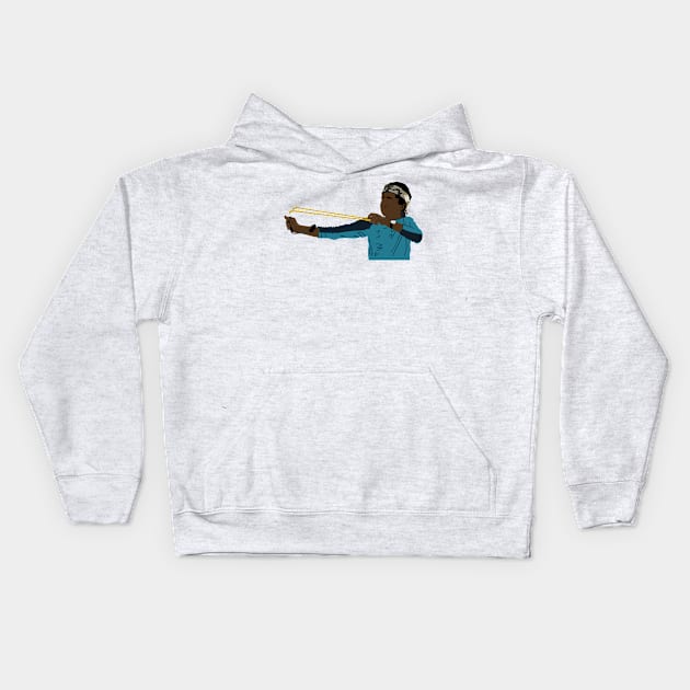 Lucas' Wrist Rocket Kids Hoodie by 88mph_co